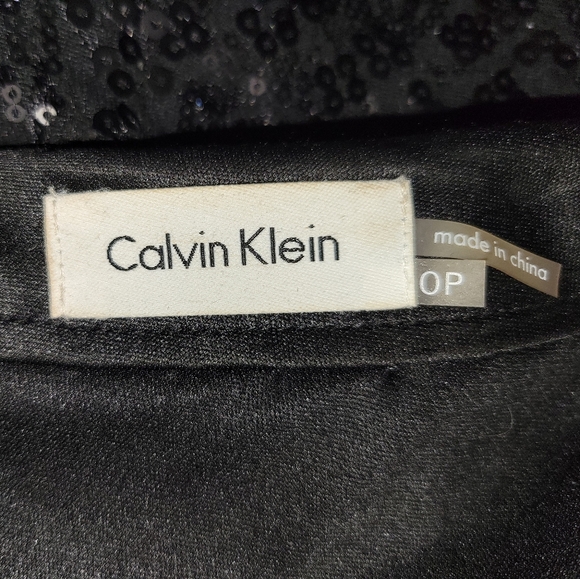 Calvin Klein Black Sequen Dress - Picture 3 of 4